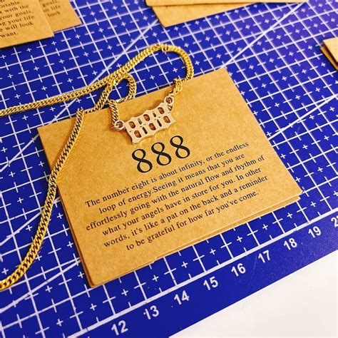 '888' Angel Number Necklace – COLDGOLD.CO.
